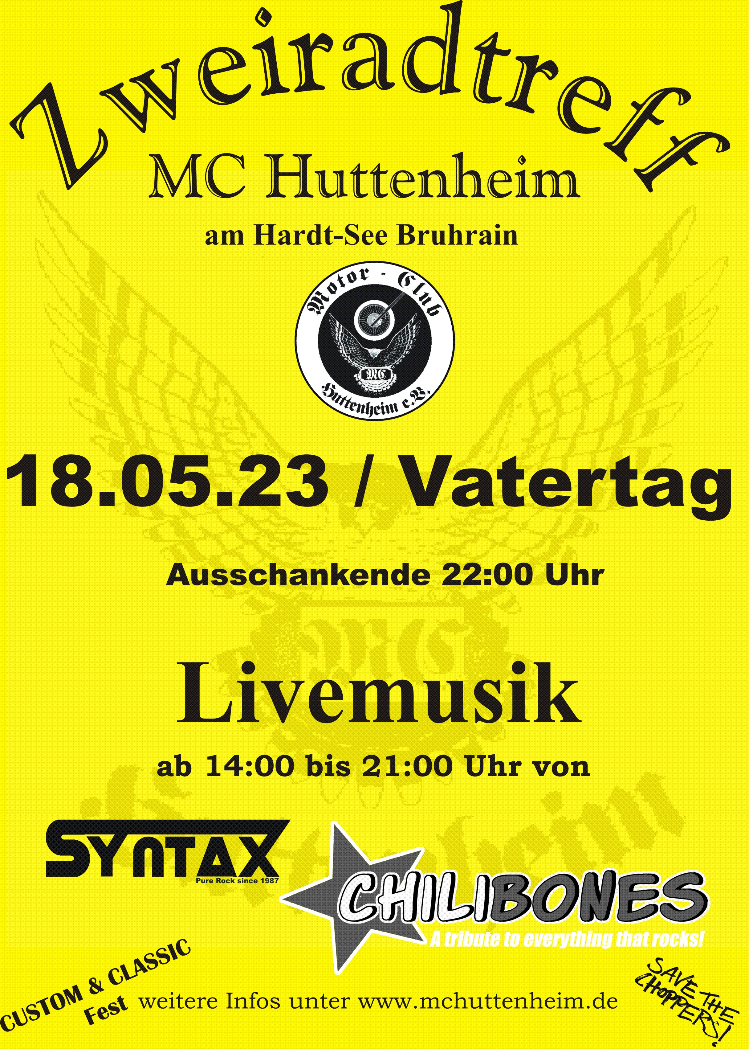 Zweiradtreff MC Huttenheim 2023 gelb